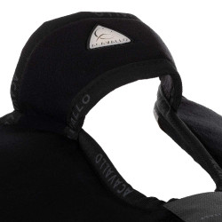 Stoßdämpfer Piuma-FS WFS-FS mit Wildledertaschen und Vordererhöhung Acavallo Schwarz / Weiß