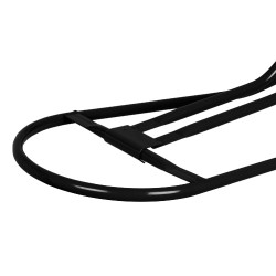 Klappbarer Wand-Sattelhalter für englische Sättel Umbria Equitazione Schwarz