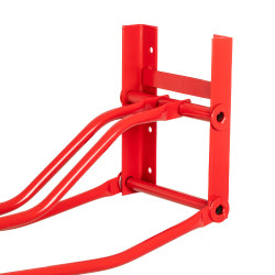 Klappbarer Wand-Sattelhalter für englische Sättel Umbria Equitazione Rot