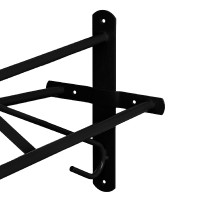 Fester Wandhalter für Westernsattel Umbria Equitazione Schwarz