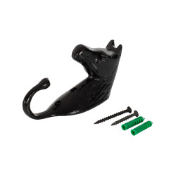 Haken für Trensenhalter Pferdekopf aus bunt eloxiertem Aluminium Umbria Equitazione Schwarz Haken für Trensenhalter Pferdekopf aus bunt eloxiertem Aluminium Umbria Equitazione Schwarz