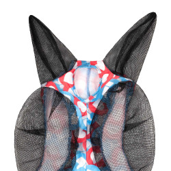 Fliegenmaske aus Lycra mit Pro-Tech Ohrenschutz Reaktion Motive