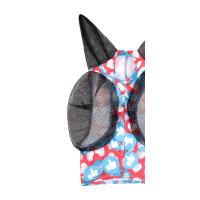 Fliegenmaske aus Lycra mit Pro-Tech Ohrenschutz Reaktion Motive