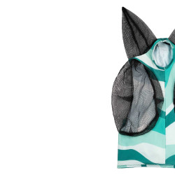 Fliegenmaske aus Lycra mit Pro-Tech Ohrenschutz Abstrakt Mehrfarbig