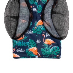 Fliegenmaske aus Lycra mit Pro-Tech Ohrenschutz Aloha Motive Fliegenmaske aus Lycra mit Pro-Tech Ohrenschutz Aloha Motive