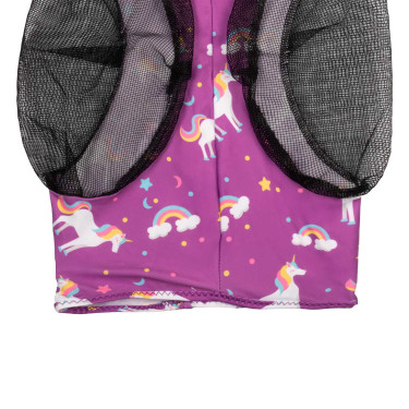 Fliegenmaske aus Lycra mit Pro-Tech Ohrenschutz Einhorn Motive Fliegenmaske aus Lycra mit Pro-Tech Ohrenschutz Einhorn Motive