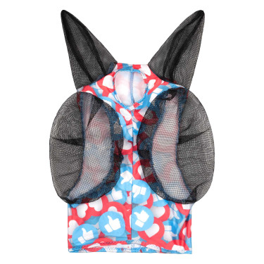 Fliegenmaske aus Lycra mit Pro-Tech Ohrenschutz Reaktion Motive