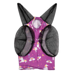 Fliegenmaske aus Lycra mit Pro-Tech Ohrenschutz Einhorn Motive Fliegenmaske aus Lycra mit Pro-Tech Ohrenschutz Einhorn Motive