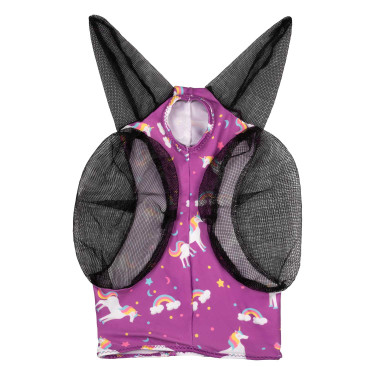 Fliegenmaske aus Lycra mit Pro-Tech Ohrenschutz Einhorn Motive Fliegenmaske aus Lycra mit Pro-Tech Ohrenschutz Einhorn Motive