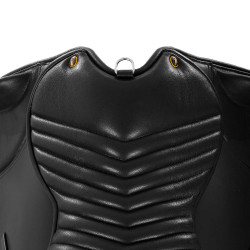 Trekking-Sattel Chetak aus Supreme-Leder Schwarz