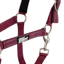 Synthetisches Halfter mit Reflective Supreme Führstrick Bordeaux