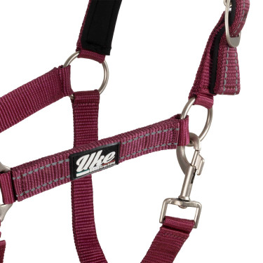 Synthetisches Halfter mit Reflective Supreme Führstrick Bordeaux