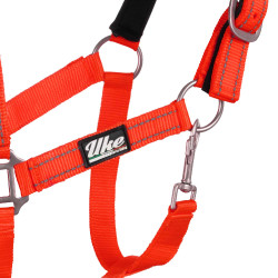 Synthetisches Halfter mit Reflective Supreme Führstrick Rot Synthetisches Halfter mit Reflective Supreme Führstrick Rot