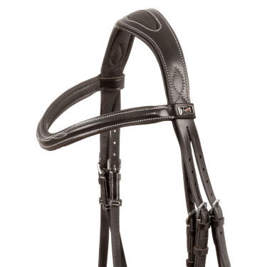 Bridon Supreme mit Kontrastnaht und Supreme Zügel Braun