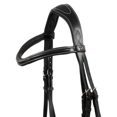 Bridon Supreme mit Kontrastnaht und Supreme Zügel Schwarz