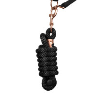 Nylonhalfter Rose Gold Line mit Strick Supreme Marine Marineblau