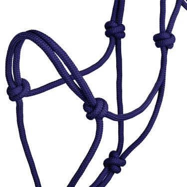 Knotenkordel-Halfter Pool's Marine Marineblau