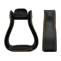 Westernsättel aus Lakota-Leder Schwarz Westernsättel aus Lakota-Leder Schwarz