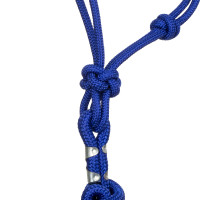 Knotenkordel-Halfter mit Führstrick Pool's Königsblau Knotenkordel-Halfter mit Führstrick Pool's Königsblau