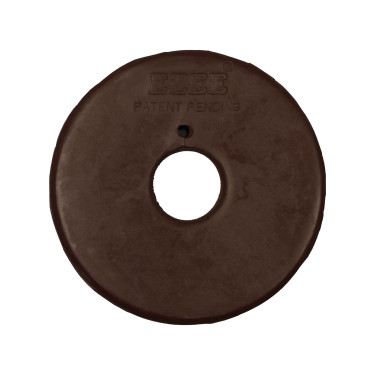 Gummibeschichtete Gebissscheiben mit Ringen Umbria Equitazione Braun Gummibeschichtete Gebissscheiben mit Ringen Umbria Equitazione Braun