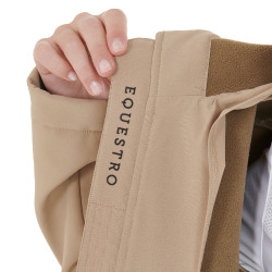 Damen-Softshelljacke mit figurbetontem Schnitt und versteckten Taschen Equestro Beige
