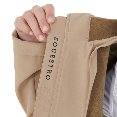 Damen-Softshelljacke mit figurbetontem Schnitt und versteckten Taschen Equestro Beige