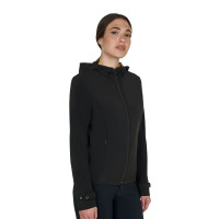 Taillierte Softshell-Jacke mit winddichtem Reißverschluss für Damen Equestro Schwarz