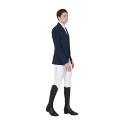 Wettkampfjacke für Herren aus perforiertem technischem Gewebe Equestro Marineblazer Marineblau Wettkampfjacke für Herren aus perforiertem technischem Gewebe Equestro Marineblazer Marineblau