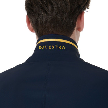 Wettkampfjacke für Herren aus perforiertem technischem Gewebe Equestro Marineblazer Marineblau Wettkampfjacke für Herren aus perforiertem technischem Gewebe Equestro Marineblazer Marineblau