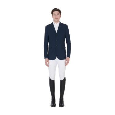 Wettkampfjacke für Herren aus perforiertem technischem Gewebe Equestro Marineblazer Marineblau Wettkampfjacke für Herren aus perforiertem technischem Gewebe Equestro Marineblazer Marineblau