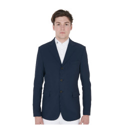 Wettkampfjacke für Herren aus perforiertem technischem Gewebe Equestro Marineblazer Marineblau Wettkampfjacke für Herren aus perforiertem technischem Gewebe Equestro Marineblazer Marineblau