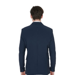 Wettkampfjacke für Herren aus perforiertem technischem Gewebe Equestro Marineblazer Marineblau Wettkampfjacke für Herren aus perforiertem technischem Gewebe Equestro Marineblazer Marineblau
