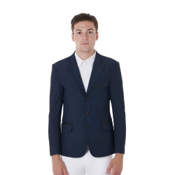 Wettkampfjacket perforiert Herren 3 Knöpfe Equestro Marineblazer Marineblau Wettkampfjacket perforiert Herren 3 Knöpfe Equestro Marineblazer Marineblau