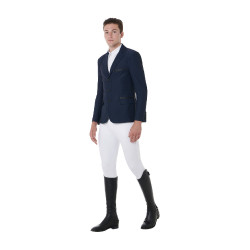 Wettkampfjacket perforiert Herren 3 Knöpfe Equestro Marineblazer Marineblau Wettkampfjacket perforiert Herren 3 Knöpfe Equestro Marineblazer Marineblau
