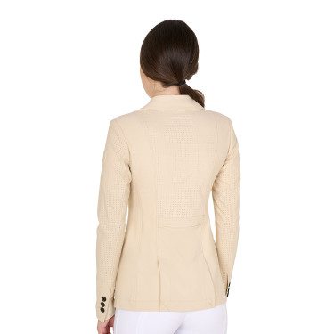 Damen-Wettkampfjacke perforiert 3 Knöpfe Equestro