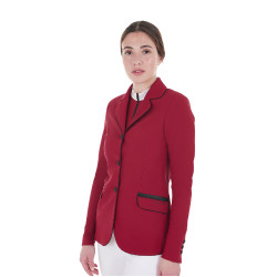 Wettkampfjacke Damen aus technischem Stretchstoff Equestro Roller Beige