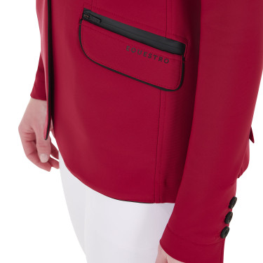 Wettkampfjacke Damen aus technischem Stretchstoff Equestro Roller Beige