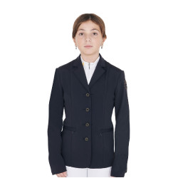 Wettkampfjacke Kinder Exclusive Equestro Marineblazer Marineblau