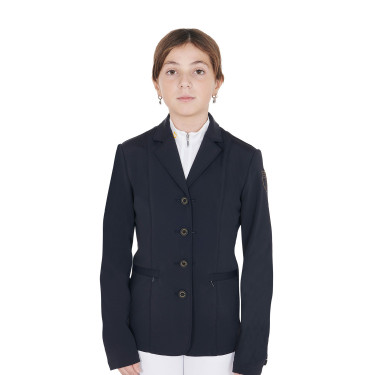 Wettkampfjacke Kinder Exclusive Equestro Marineblazer Marineblau