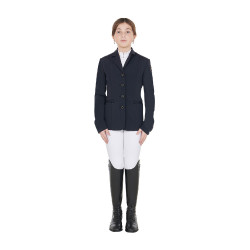 Wettkampfjacke Kinder Exclusive Equestro Marineblazer Marineblau