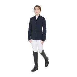 Wettkampfjacke Kinder Exclusive Equestro Marineblazer Marineblau