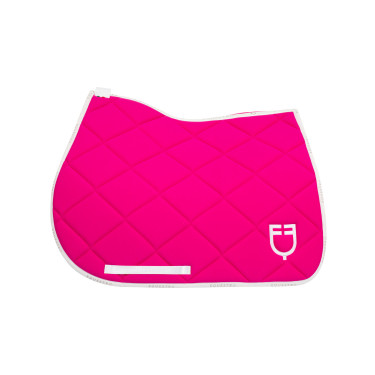 Spring-Satteldecke aus atmungsaktivem Funktionsstoff Limited Edition GP Equestro Fuchsia / Weiß Rosa