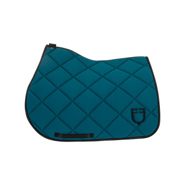 Spring-Satteldecke aus atmungsaktivem Funktionsstoff Limited Edition GP Equestro Petrol / Schwarz Blau