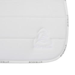 Gestepptes Spring-Sattelpad Louvre und Bambus JS CW-3DS Acavallo Weiß Weiß Gestepptes Spring-Sattelpad Louvre und Bambus JS CW-3DS Acavallo Weiß Weiß