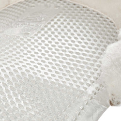 Gel-Stoßdämpfer Pony mit Ausschnitt und Lammfellrand Classic Acavallo Transparent / Weiß