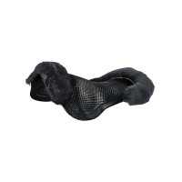 Gel-Stoßdämpfer Pony mit Ausschnitt und Lammfellrand Classic Acavallo Transparent / Weiß