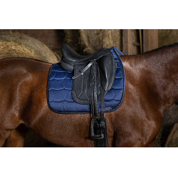 Satteldecke Equithème Satin Marineblau