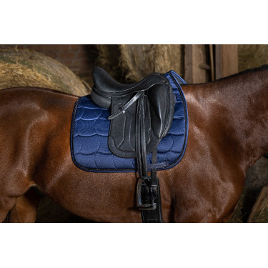 Satteldecke Equithème Satin Marineblau