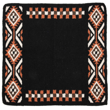 Navajo-Teppich Westride by Franck Perret Dakota Schwarz / Braun