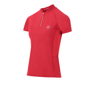Poloshirt Equithème Emma Kurzarm Kirsche Rot Poloshirt Equithème Emma Kurzarm Kirsche Rot